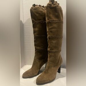 Coach Brown Heeled Boots